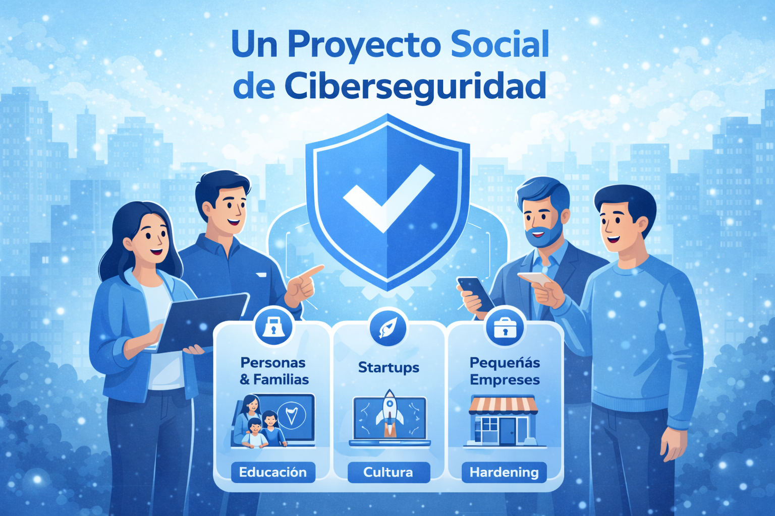 Proyecto social de ciberseguridad: personas, startups y pequeñas empresas